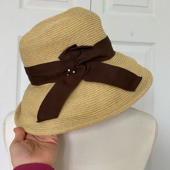 Something Special Straw and Rhinestone Sun Hat main image 6